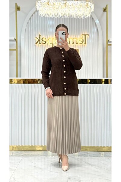 Nefise Angora Kedi Sakal Uzun Ceket