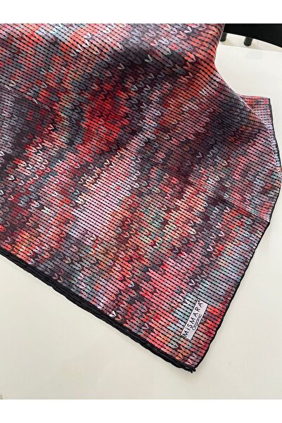 mismara Örgü Desen Organik Pamuk Eşarp