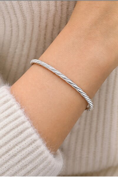 MİRAÇ GÜMÜŞ TAKI ATÖLYEM 925 ayar gümüş Ajda bilezik (6.2)