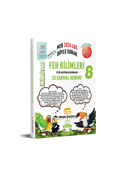 SİNAN KUZUCU YAYINLARI 2026 8. Sınıf Fen Bilimleri İkinci Doz Sarmal Branş De...