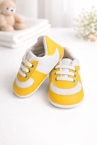 Luna Bağcıklı Bebek Ev Ayakkabısı