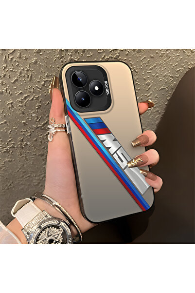 Hontinga حافظة صلبة رفيعة مضادة للسقوط بنمط BMW متوافقة مع هاتف Realme C51