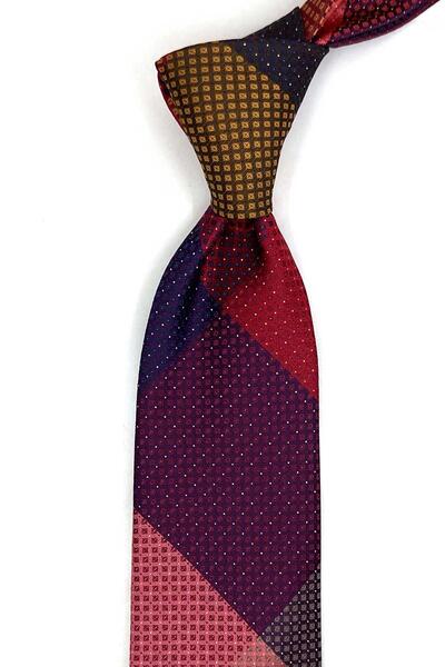 Kravatkolik Dot Pattern Multicolor Patchwork Classic Tie Kk13408