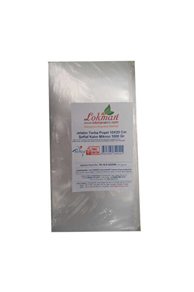 Generic Brand Jelatin Bag Pouch 10X20 cm Transparent Thick Micron 1000 Gr 1 P...