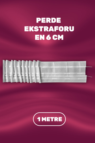 Moud's Bandă de perdea din spumă extra, lungime 1 metru, lățime 6 cm, cu sist...