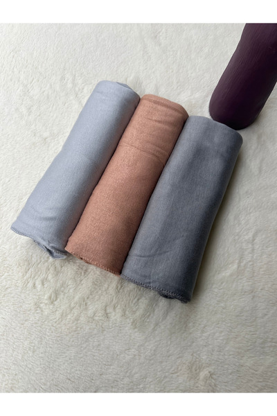 shalby Hijab Combed Cotton Shawl (Set of 3) Jersey Fabric