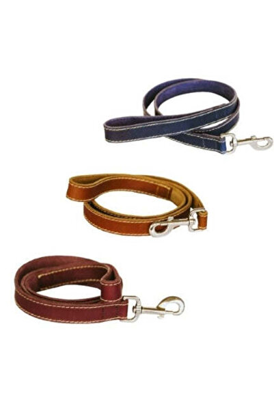 HUNTLEA Leopard Leather Dog Lead - TAN/1200X20MM