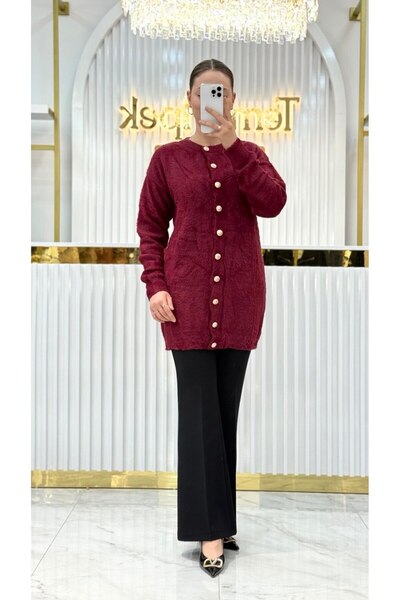 Nefise Angora Kedi Sakal Uzun Ceket