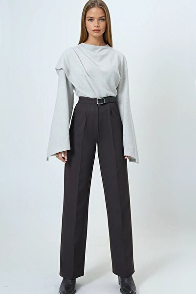 Trend Alaçatı Stili Γυναικεία ΚΑΦΕ Ζώνη με Κουμπί Κλείσιμο και Διπλές Τσέπες ...