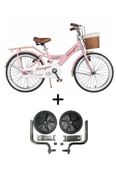 FeyzaDesign 20" Kanyon Retro Çocuk Bisikleti, Yan Destek Tekerlekli, 7-10 Yaş