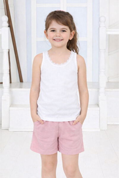 Donella Top alb din dantelă pentru fete