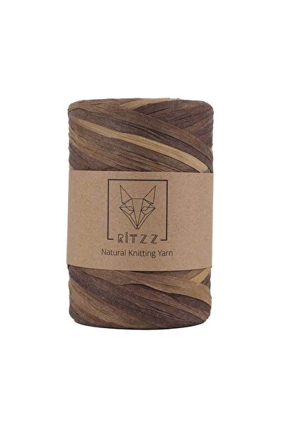 Ritzz Ebruli Soft Raffia Yarn R018 Coffee Gradient (150g)