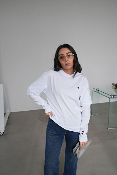 Özge Özgenç Basic Sweat with Piece Sleeves