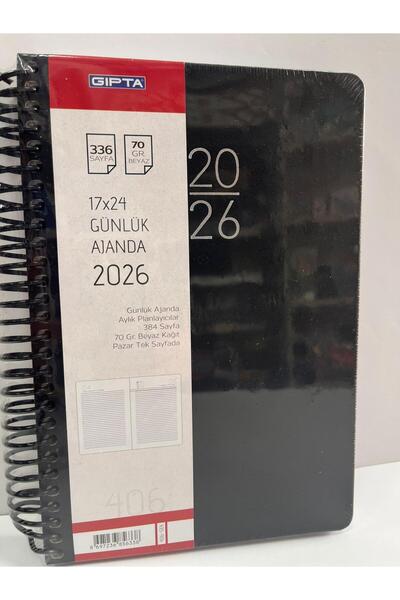 TUZY KIRTASİYE OYUNCAK Gipta 17X24 2026 Daily Agenda