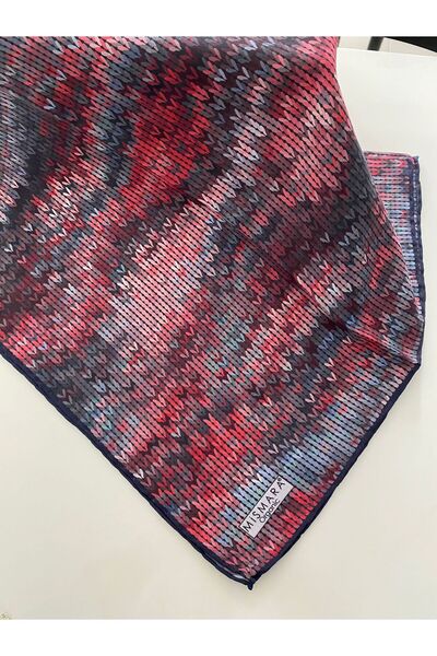 mismara Knitted Pattern Organic Cotton Scarf