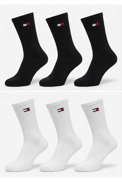 NoNameStore7 Unisex long ribbed socks set, 6 pairs, One Size