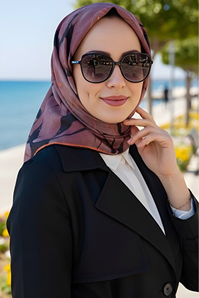 İmajButik Gül Kurusu Soft Digital Cotton Scarf