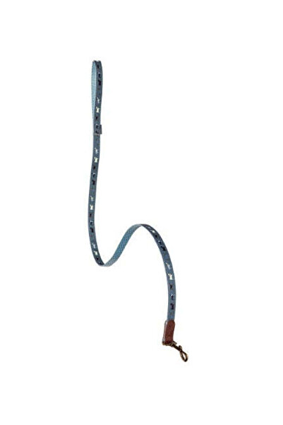 Danish Design مقود كلب المشي من فات فيس، أزرق/1.5 سم، صغير