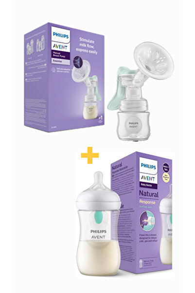Philips Avent Manual Breast Pump and Anti-Colic Bottle 260 ml Plastic