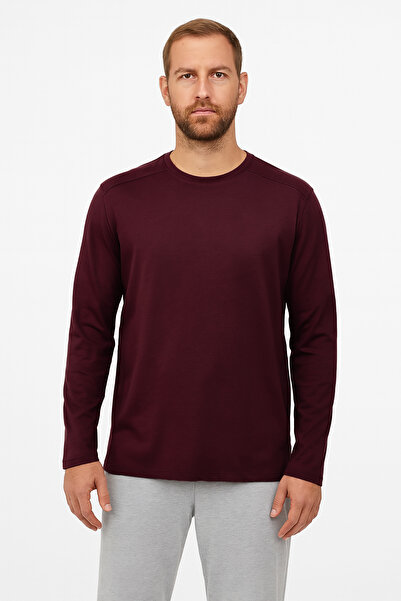 Cottonland Ανδρικό μακρυμάνικο μπλουζάκι COLBERT με λαιμόκοψη O, χωρίς στάμπα...