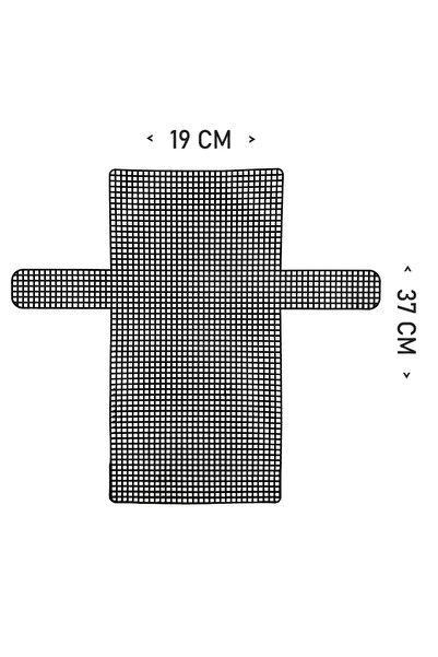 Sultan Пластмасова торбичка от канвас 37X19 см, черна