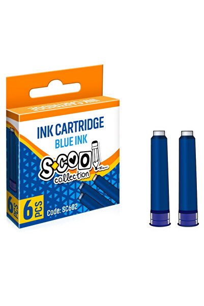 OEM Blue ink cartridges, 6 pcs/box - S-COOL