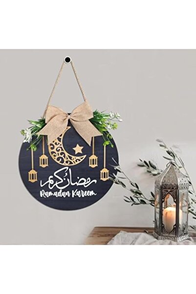 Generic 2D Flat Elegant Large Wooden Wreath – Decorative Wall & Door Hanging ...