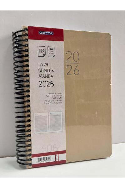 TUZY KIRTASİYE OYUNCAK Gipta 17X24 2026 Daily Agenda