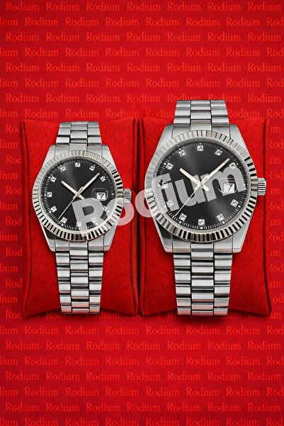 Rodium Lover's Wristwatch Women's Men's Couple's Watch