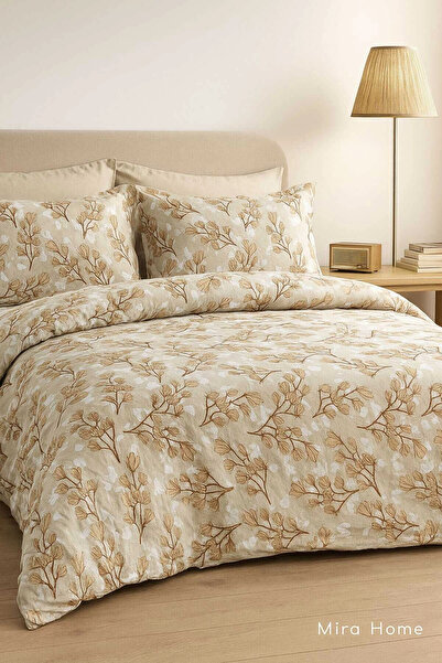 Mira Home Bračni Pamuk komada Set posteljine listova Sa deznom