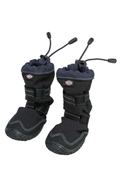 Trixie قطعتان من واقيات الأقدام الطويلة النشطة للكلاب - أسود/صغير-متوسط