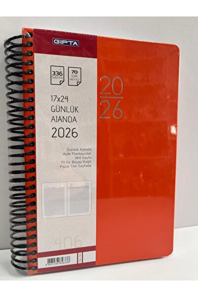 TUZY KIRTASİYE OYUNCAK Gipta 17X24 2026 Daily Agenda