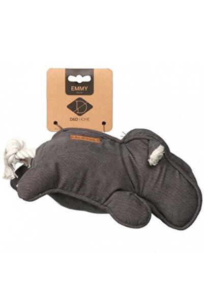 D&D Corduroy Emmy Plush Dog Toy - GREY/30X14CM