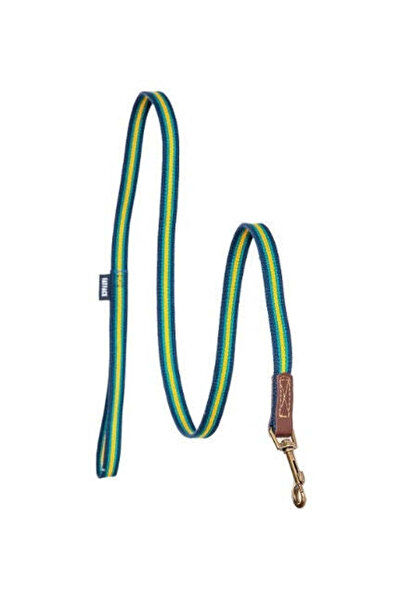 Danish Design طوق كلاب منسوج بخطوط عريضة من فات فيس، أزرق/1.5 سم، صغير