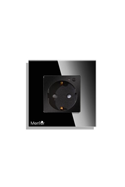 Mentor Priza Smart wireless ES014 simpla incastrata WiFi 16A 1000W Neagra
