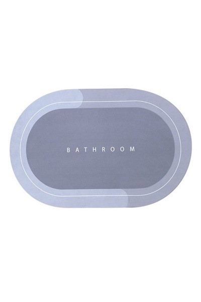 Eliandeco Bathroom Mat, Eliandeco®, Non-Slip, Super Absorbent, 78 x 48 cm, Gr...