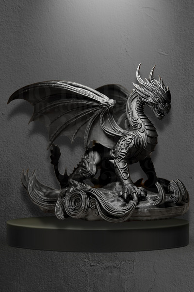 Hanori Collection Draco | Fantastik Dekoratif Ejderha Heykeli | Genişlik 20 c...