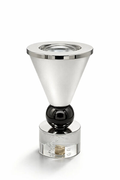 Urbanza Luxury Glass Incense Burner with Silver Rim & Black Base, Bakhoor Oud...