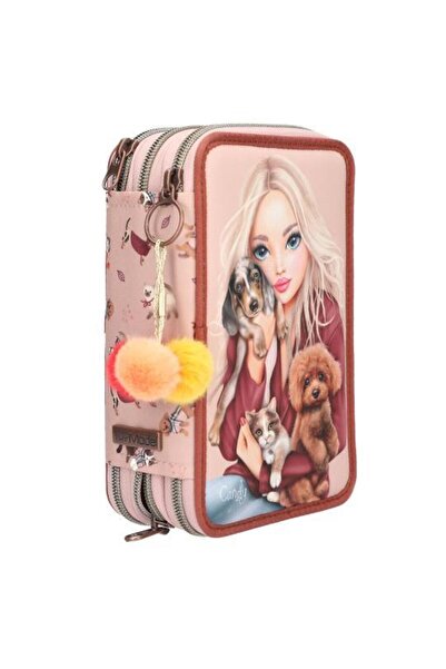 Top Model pencil case equipped with 3 Friends zippers