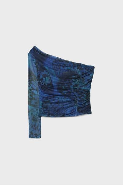 Stradivarius Printed asymmetric top