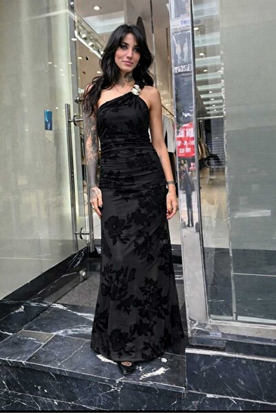 Minası Butik TEK ASKILI TOKALI ELBİSE