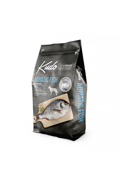 Kudo Adult Medium-Maxi - Hrană uscată, presată la rece - Pește - 12 kg