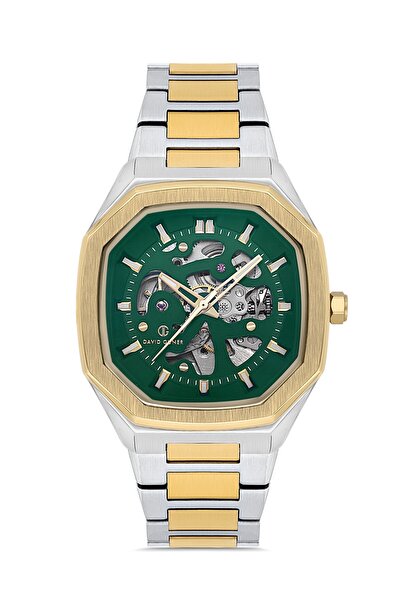 DAVID GUNER Men's Wristwatch Gray Dg-8501Ga-D10 Steel Strap Quartz Movement W...
