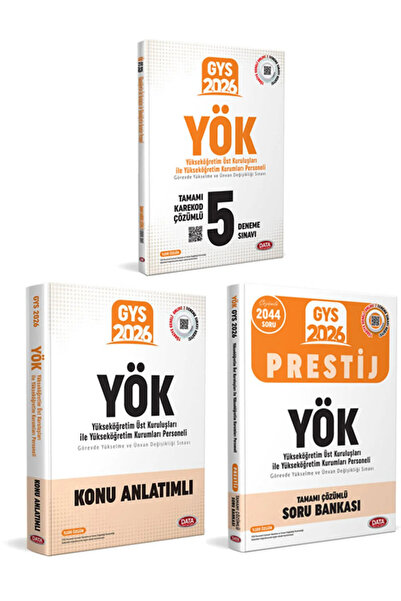 Data Yayınları 2026 GYS YÖK Yükseköğretim Üst Kuruluşları ile Yök Görevde Yük...