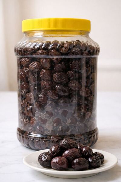 Sar's Olea 2 Kg Siyah Zeytin Yağlı Salamura Jumbo Boy Premium Doğal Katkısız