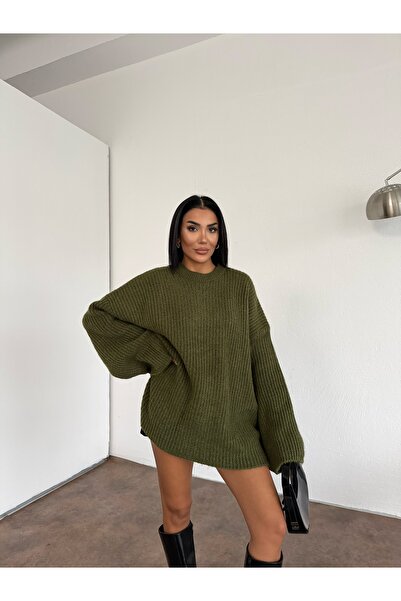 Lamierra Selanik Yumoş Oversized Women's Knitwear Sweater