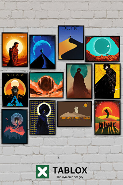 TABLOX 12 piese Dune Arrakis Paul Atreides Desert Planet Science Fiction Cine...