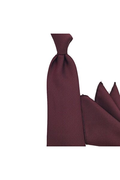 Sade Kravat Bordo Mürdüm Mat Düz 31718 Mürdüm