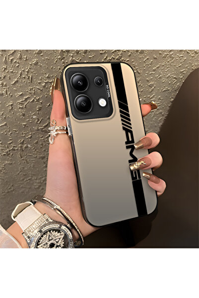 Hontinga حافظة صلبة رفيعة مضادة للسقوط بنمط AMG متوافقة مع هاتف Redmi Note 13