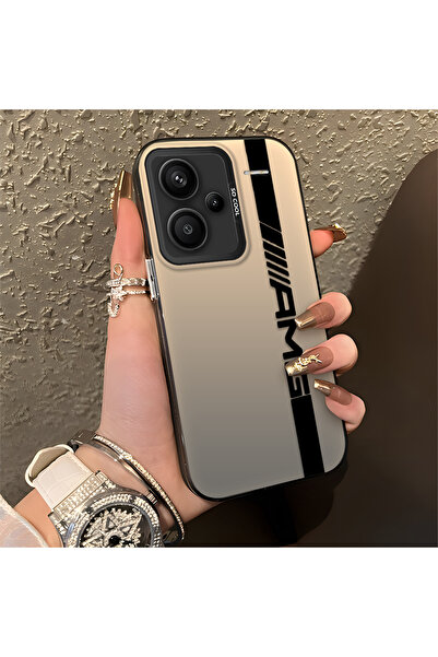 Hontinga Redmi Note 13 Pro Plus+ 5G ile Uyumlu AMG Desenli Anti Düşme İnce Se...
